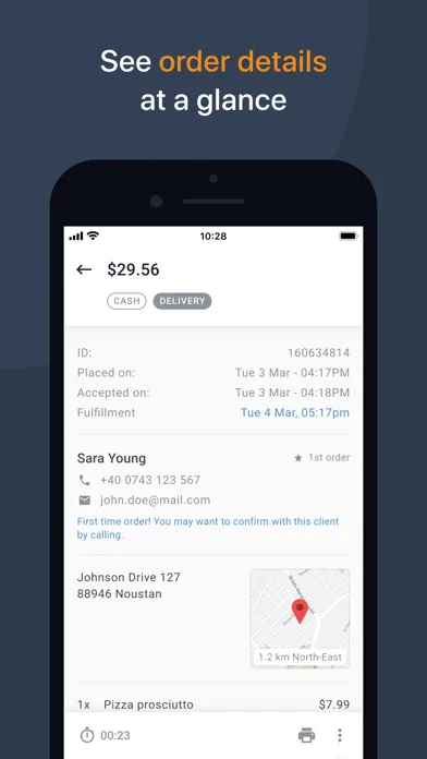 Capturas de pantalla de Restaurant Order-Taking App