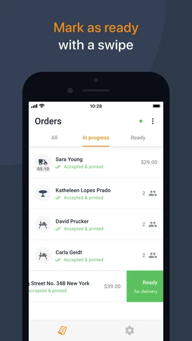 Capturas de pantalla de Restaurant Order-Taking App