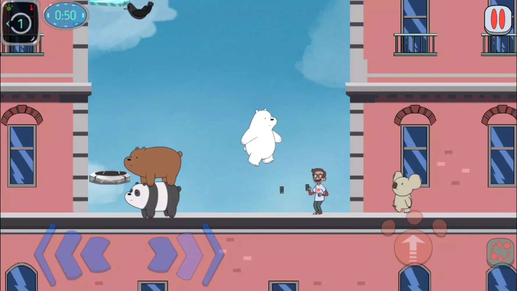 Tangkapan layar We Bare Bears Quest for NomNom