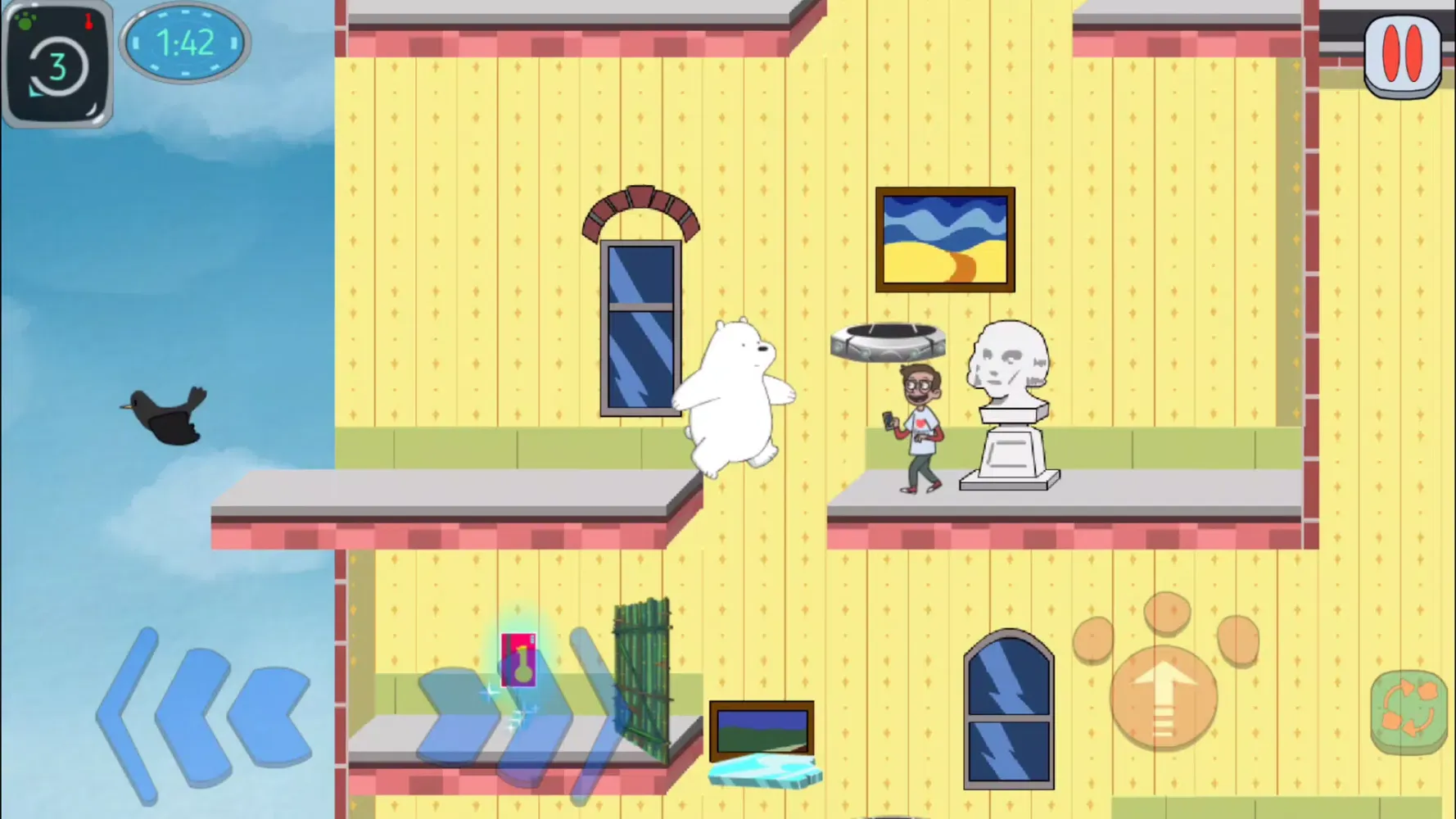 Tangkapan layar We Bare Bears Quest for NomNom