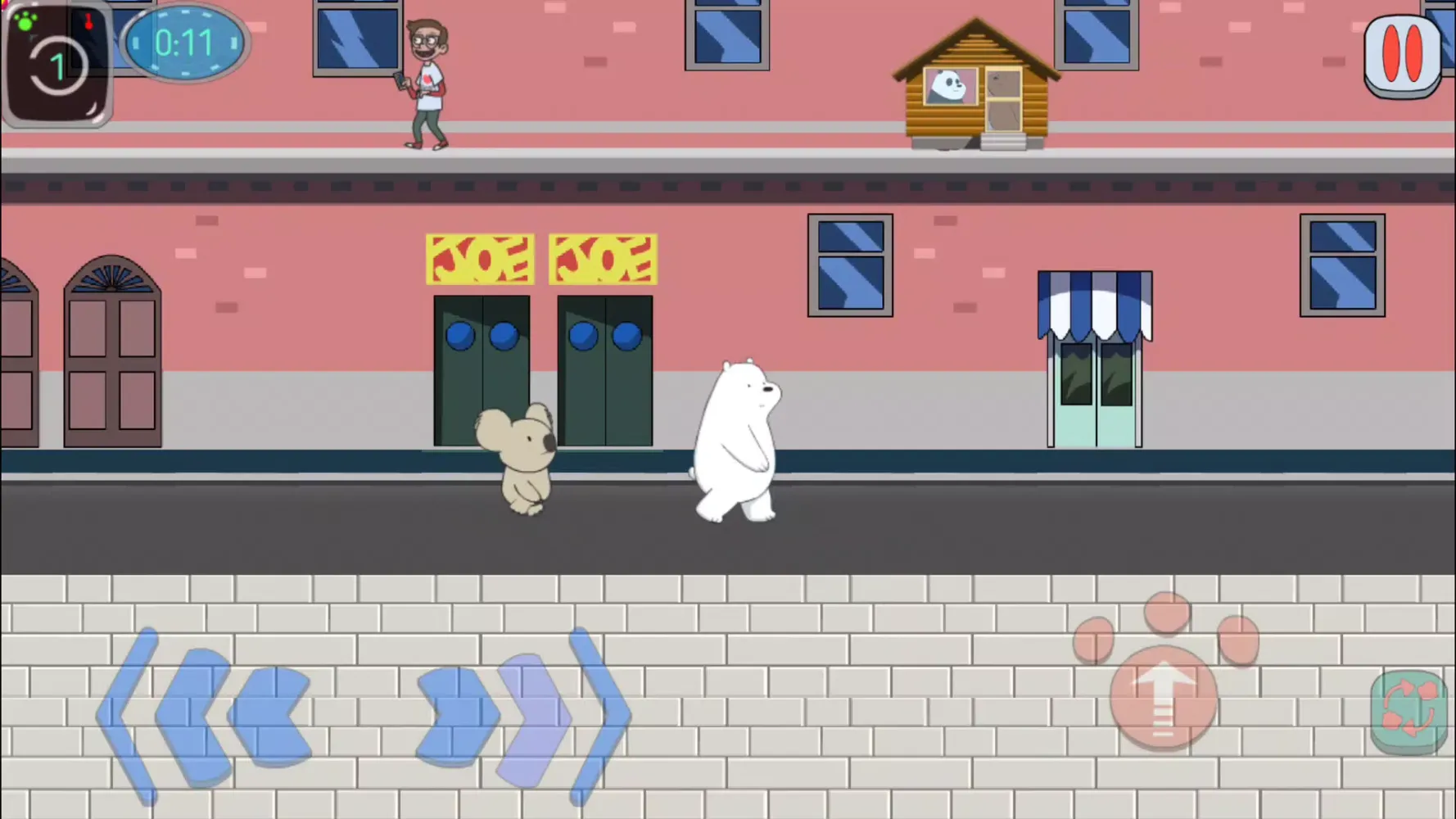 Tangkapan layar We Bare Bears Quest for NomNom