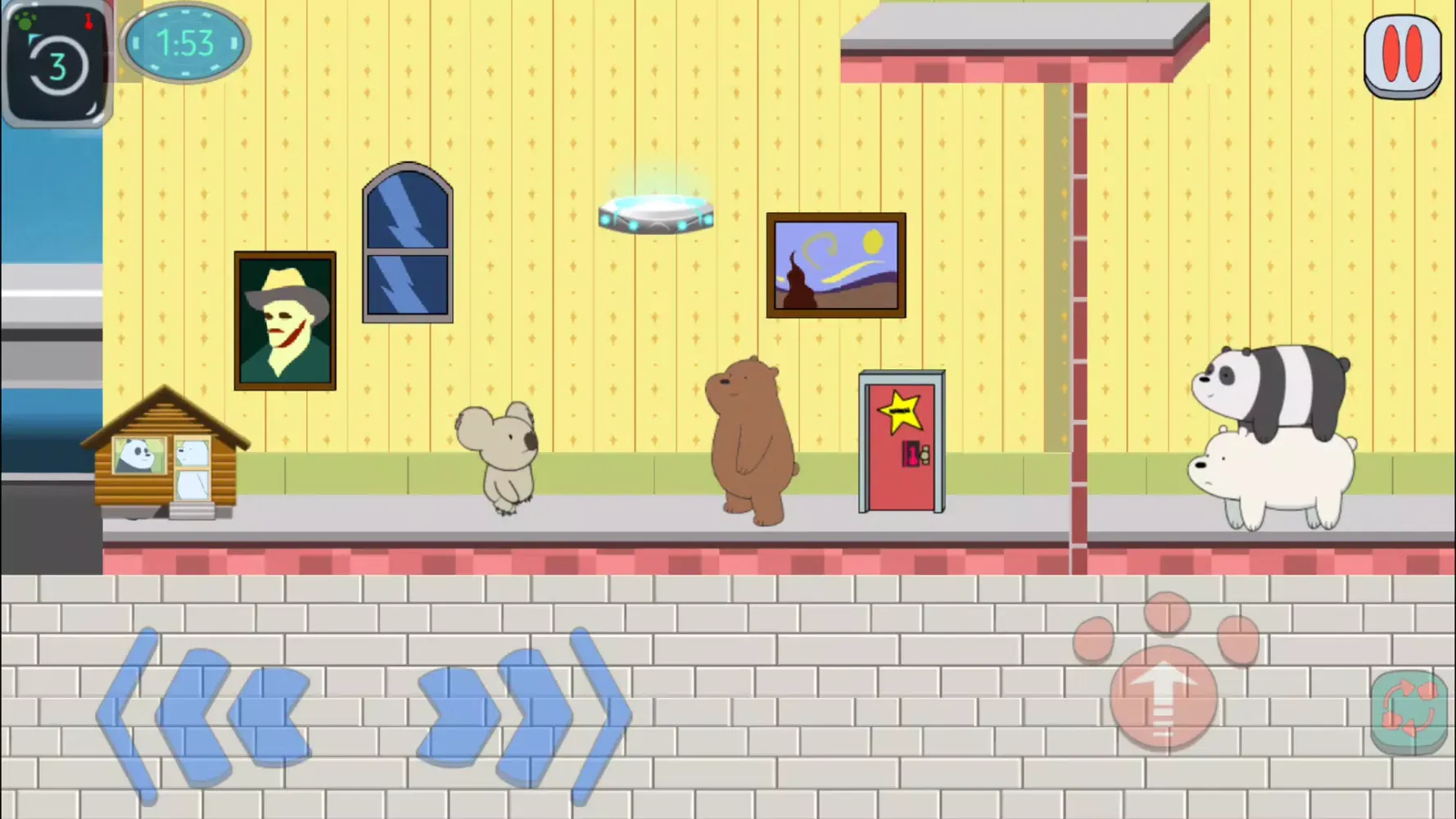 Tangkapan layar We Bare Bears Quest for NomNom