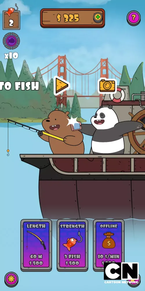 We Bare Bears: Crazy Fishing Screenshots