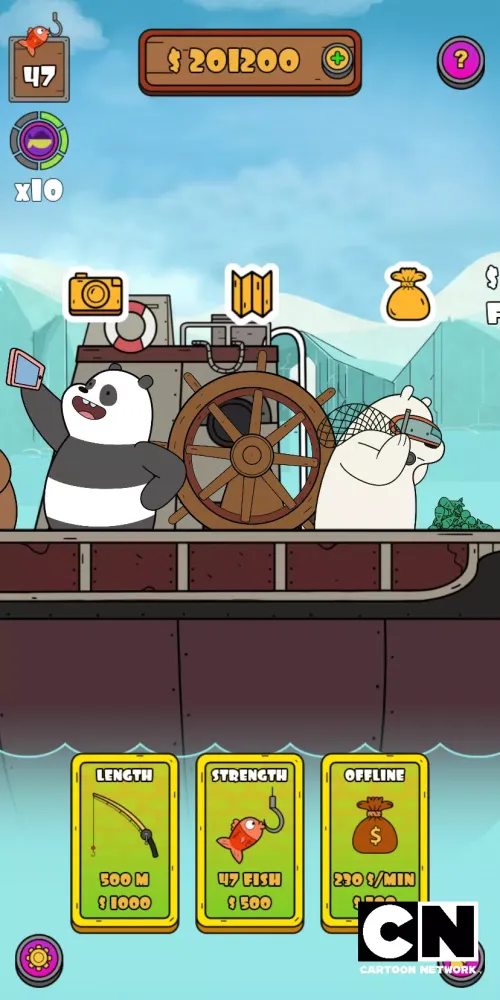 We Bare Bears: Crazy Fishing Screenshots
