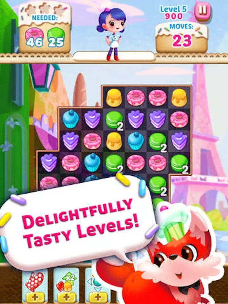 صور Cookie Heroes - candy gingerbread donut blast game iPad 