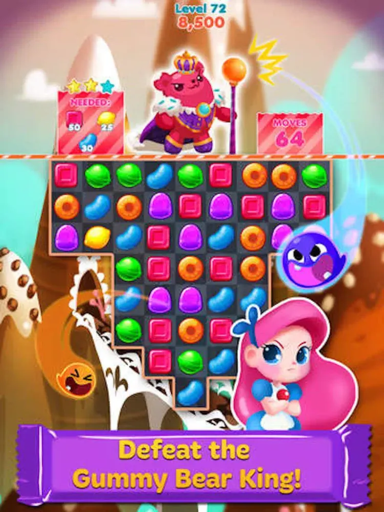 صور Cookie Heroes - candy gingerbread donut blast game iPad 