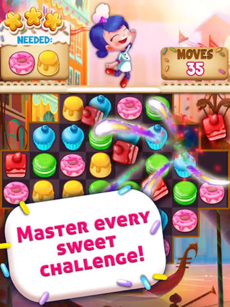 صور Cookie Heroes - candy gingerbread donut blast game iPad 