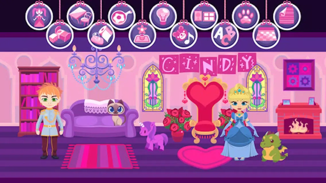 Capturas de tela do Princess Castle - Doll House Maker, Spa & Dress Up