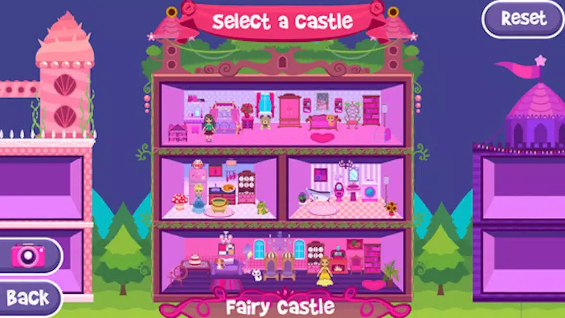 Capturas de tela do Princess Castle - Doll House Maker, Spa & Dress Up
