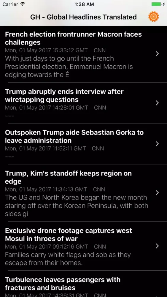 GH-Global Headlines Translated Screenshots