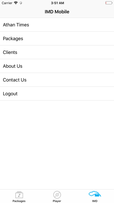 Tangkapan skrin GlobalIMD Mobile