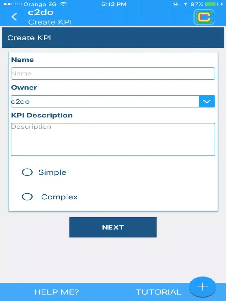 C2DO - KPI Dashboard iPad  Screenshots
