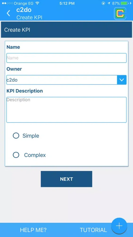 C2DO - KPI Dashboard Screenshots