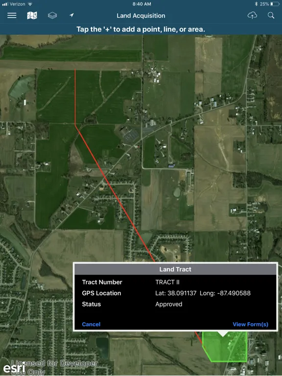 Ảnh chụp màn hình của ProjectFIT iPad