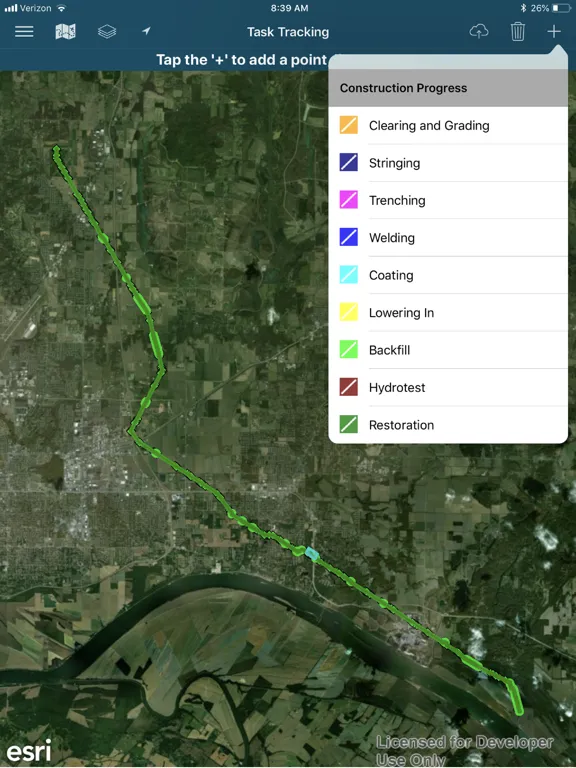 Ảnh chụp màn hình của ProjectFIT iPad