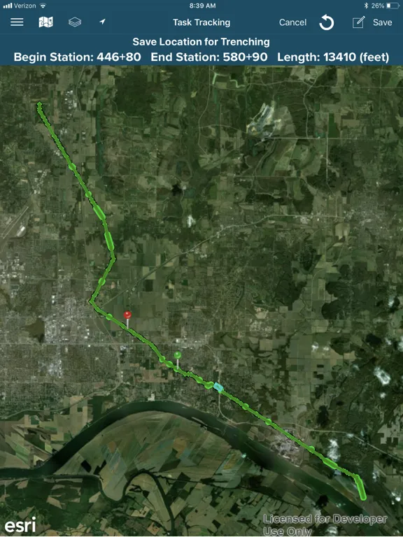 Ảnh chụp màn hình của ProjectFIT iPad