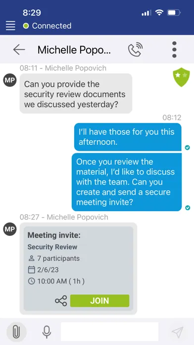 Ảnh chụp màn hình của QTel Secure