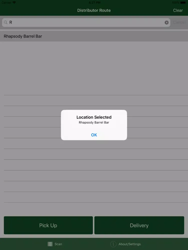 ภาพหน้าจอของ Global Keg Distributer Route iPad 
