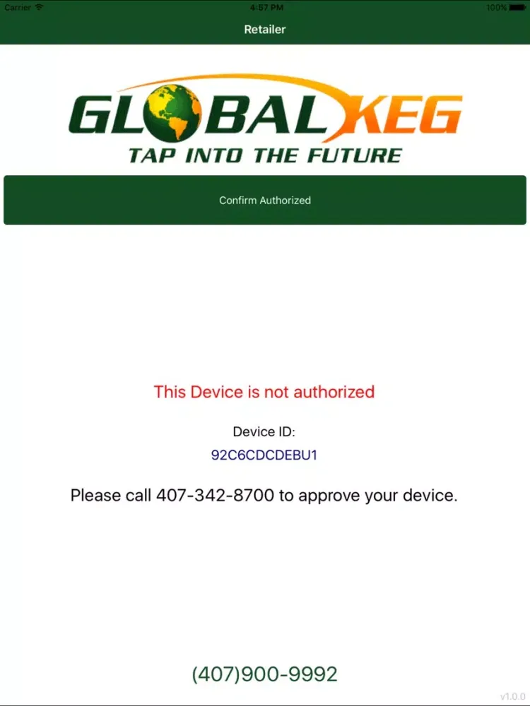 Global Keg Retailer iPad  スクリーンショット