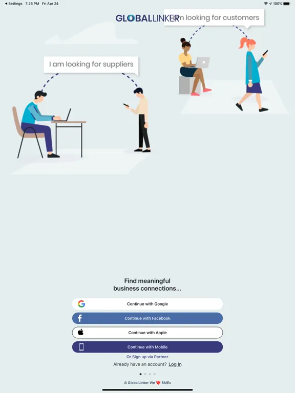 GlobalLinker Seller Platform iPad 應用截圖