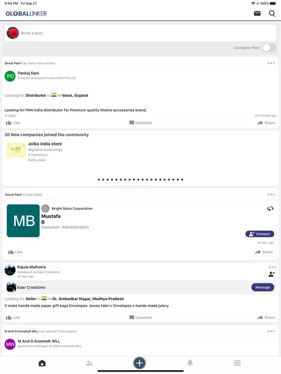 GlobalLinker Seller Platform iPad 應用截圖