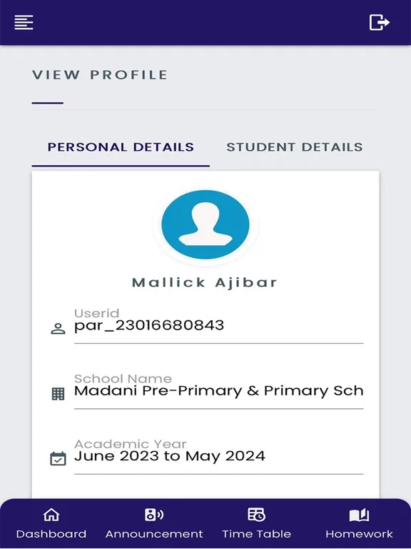 Madani School App iPad  Ekran Görüntüleri