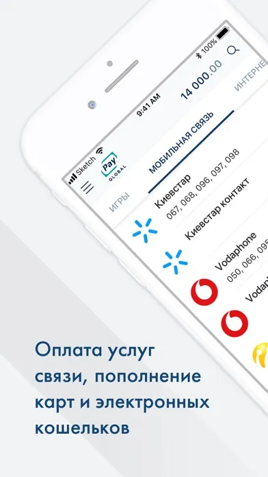 GlobalPay UA應用截圖