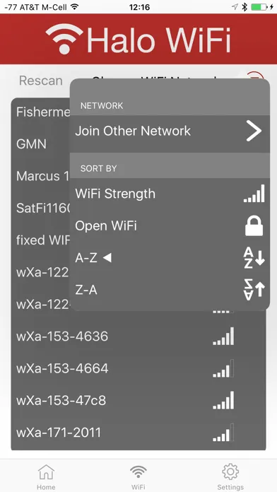 ภาพหน้าจอของ Halo WiFi