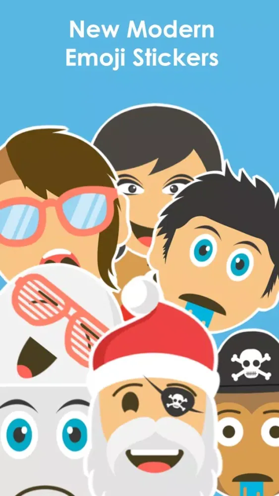 Tangkapan skrin Emoji 2.0 - Extra Moji Stickers for iMessage