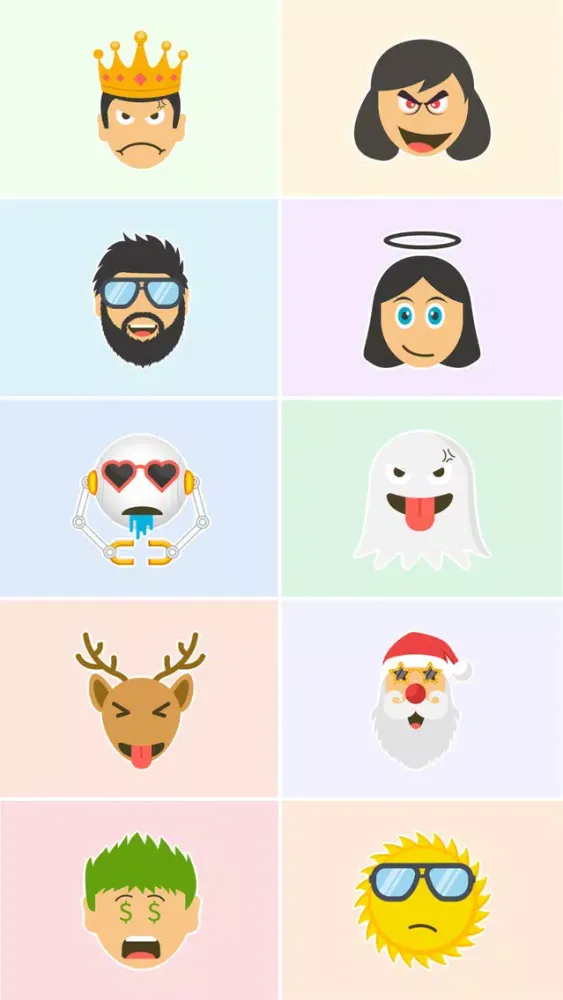 Tangkapan skrin Emoji 2.0 - Extra Moji Stickers for iMessage