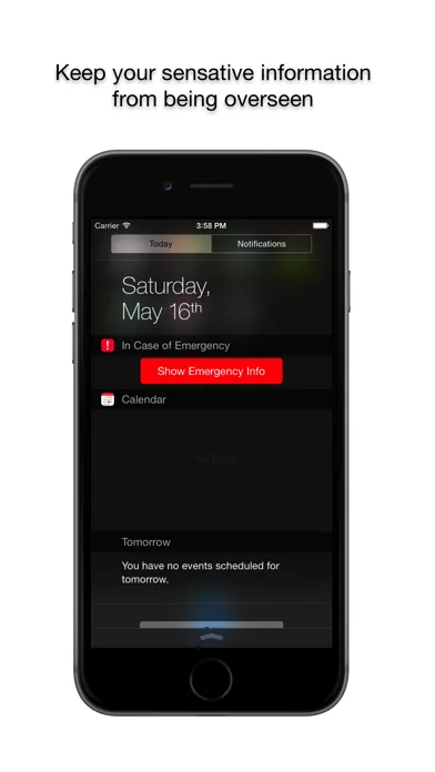 Captures d'écran de ICE - Emergency contact widget, view ICE information from lock screen