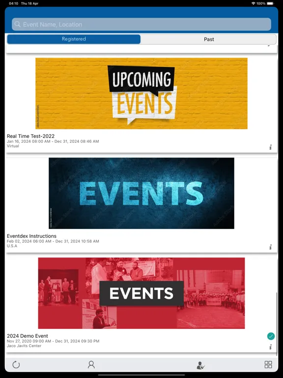Capturas de pantalla de Eventdex- Event Management App iPad 