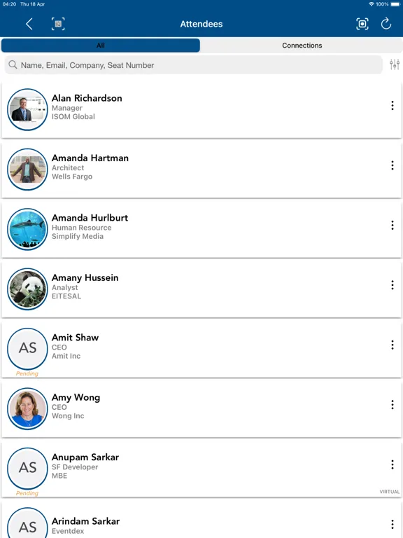 Capturas de pantalla de Eventdex- Event Management App iPad 