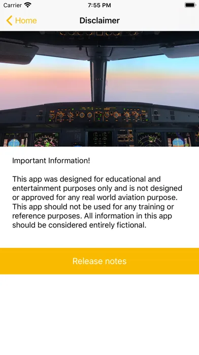 Tangkapan layar A340 Checklist