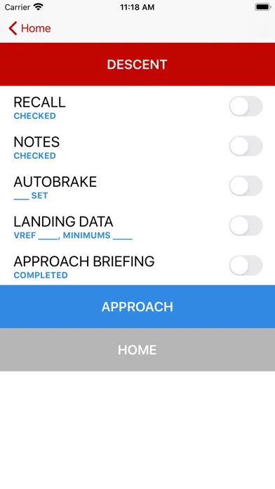Tangkapan skrin B777 Checklist