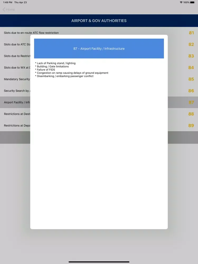 ภาพหน้าจอของ Delay Codes iPad 