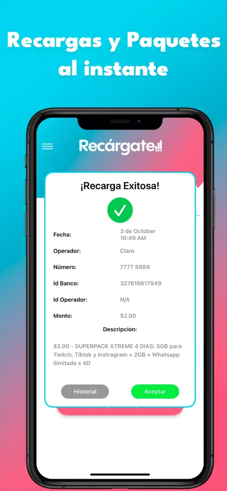 Recárgate Screenshots