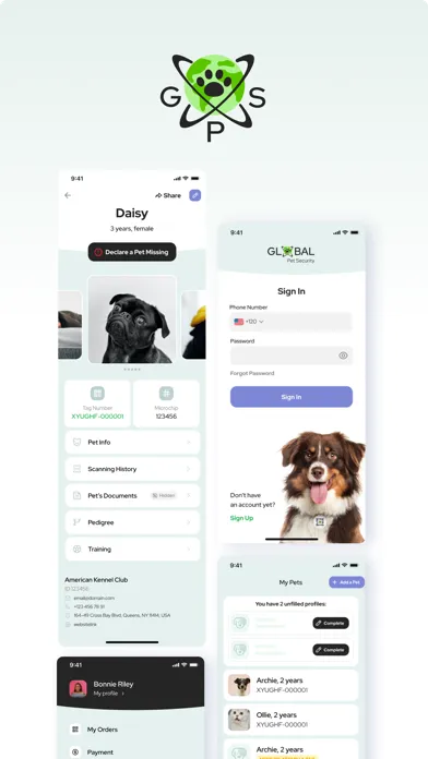 Tangkapan layar Global Pet Security