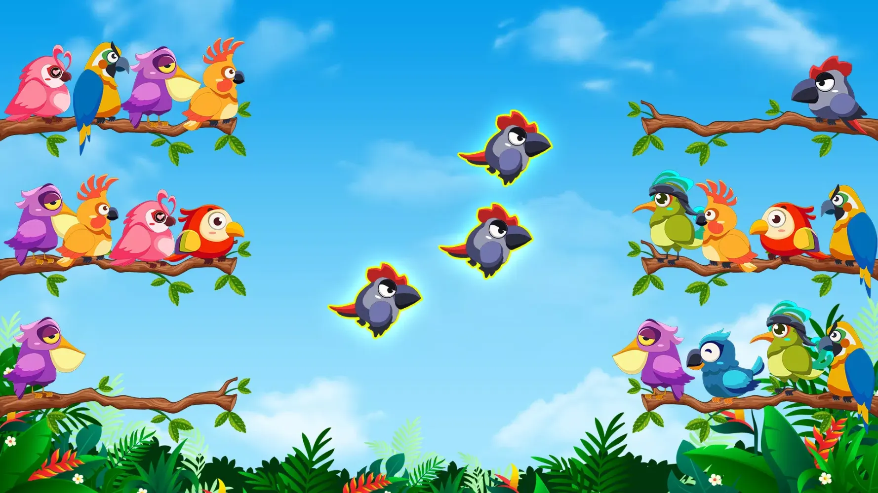 Bird Sort: Color Puzzle Game سکرین شاٹس