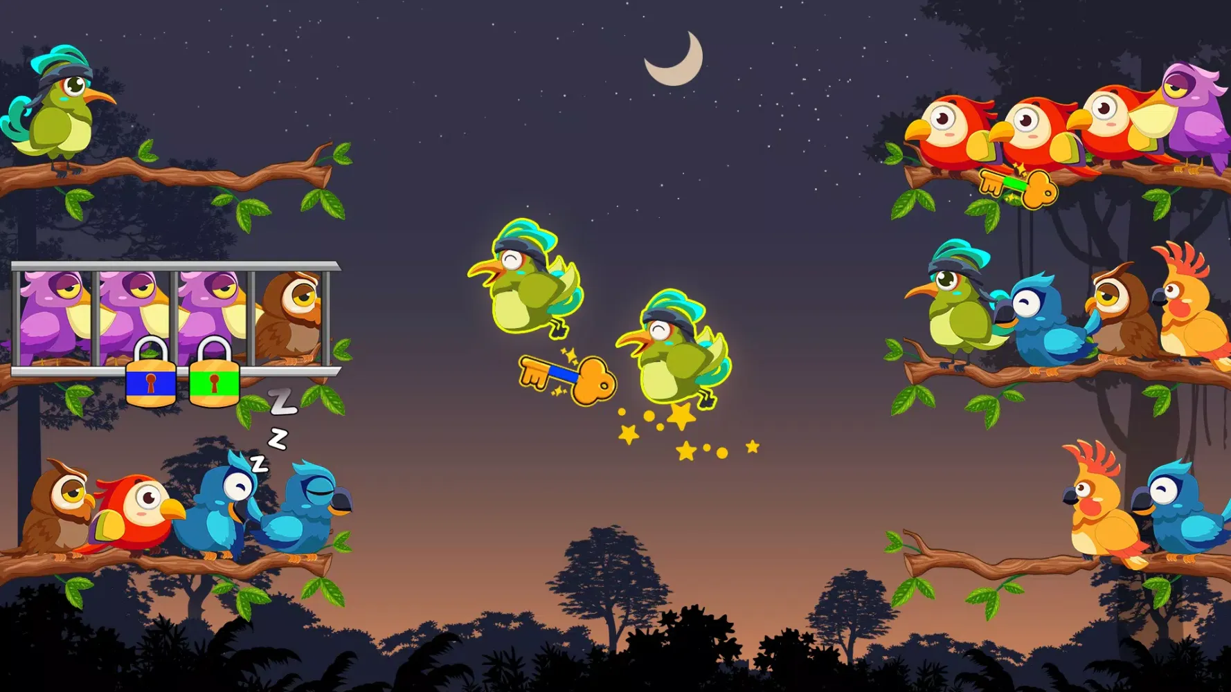 Bird Sort: Color Puzzle Game سکرین شاٹس