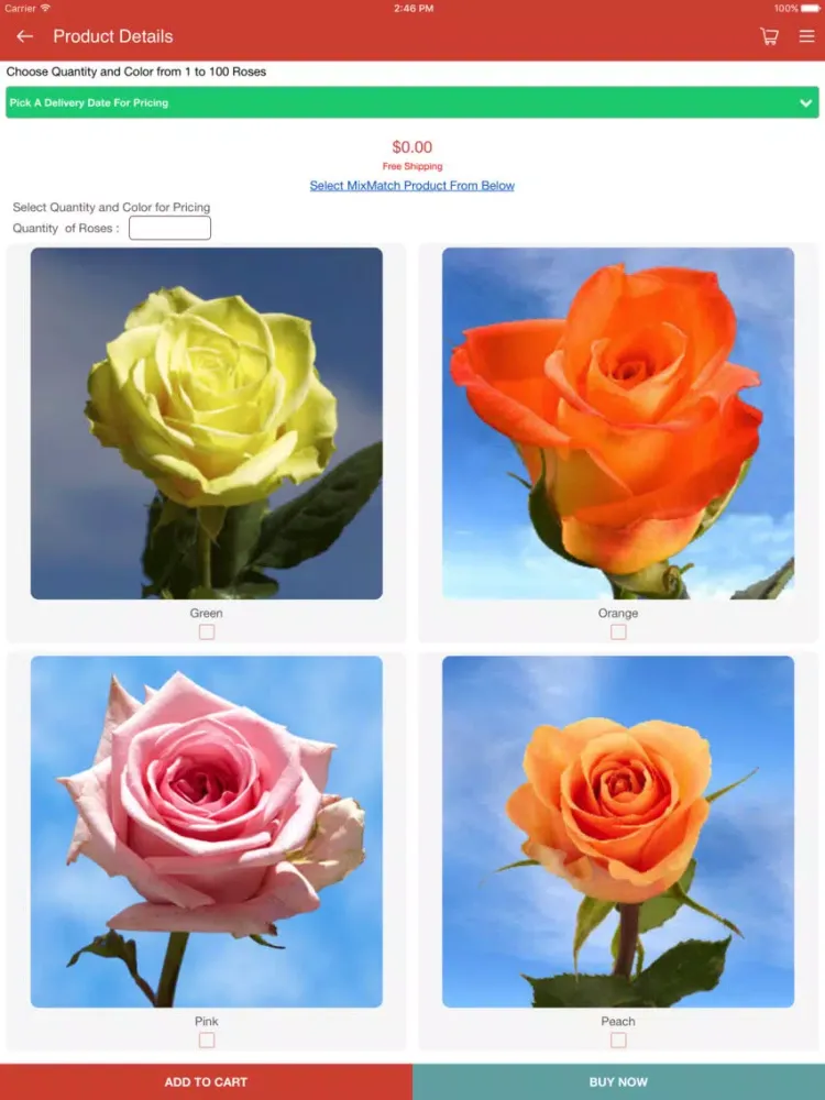 Captures d'écran de GlobalRose Flowers Delivery iPad 