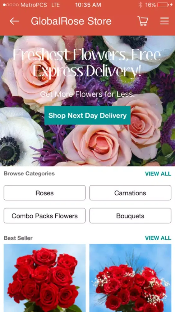 Captures d'écran de GlobalRose Flowers Delivery