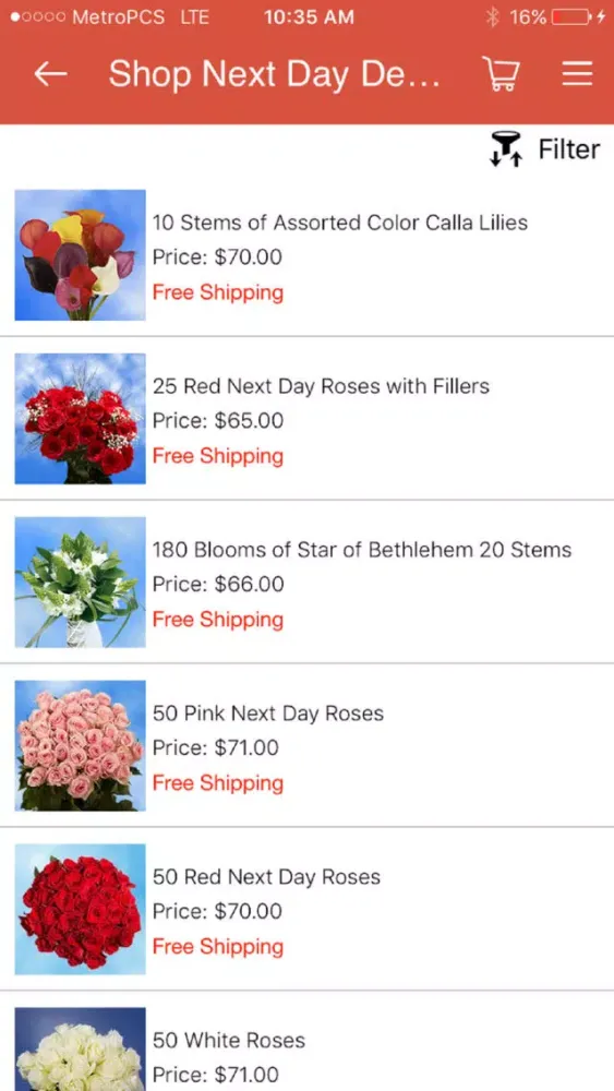 Captures d'écran de GlobalRose Flowers Delivery