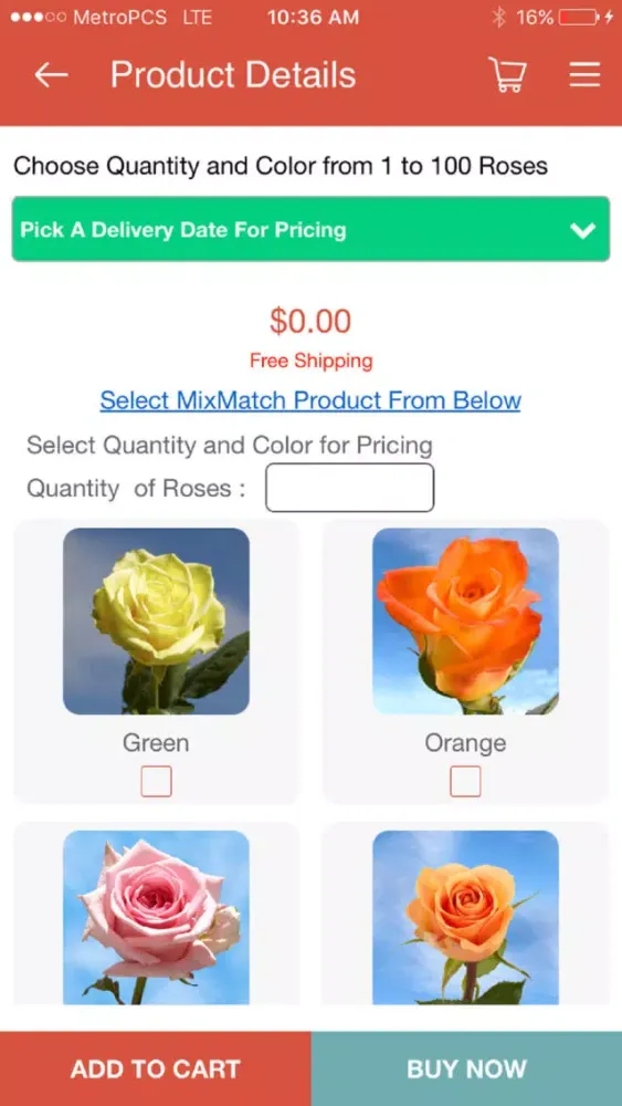 Captures d'écran de GlobalRose Flowers Delivery