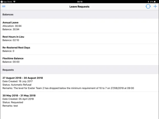 Tangkapan layar GRS Mobile iPad 