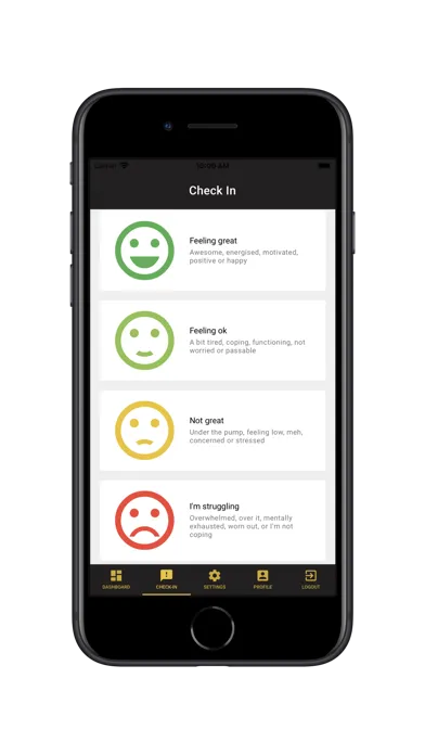 1HSE Wellbeing Screenshots