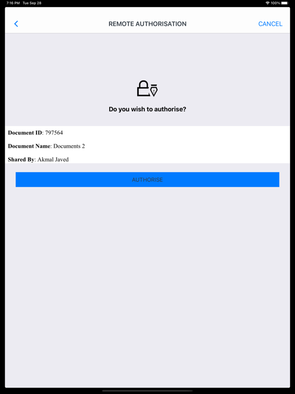 Qualified Signing Service iPad  স্ক্রিনশট