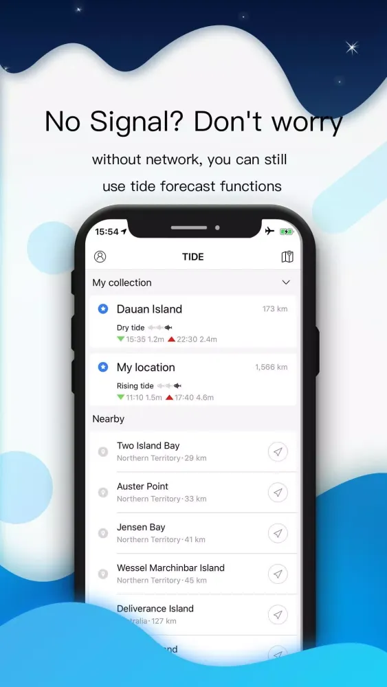Tangkapan skrin Global Tide