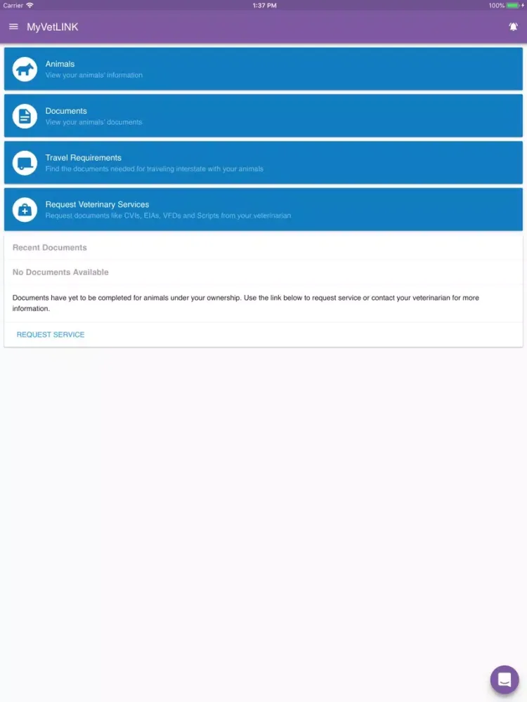 MyVetLINK iPad 應用截圖