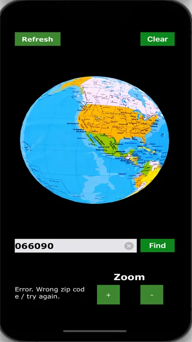 Ảnh chụp màn hình của Rotating Globe